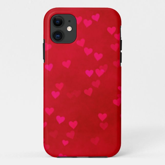 Coques Case-Mate iPhone Coeurs rouges (Dos)
