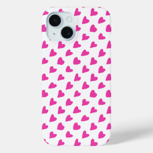 Coque Case-Mate iPhone Coeurs rouges blancs mignons motif