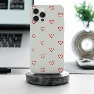 Coque Case-Mate iPhone Coeurs rouges Motif, mignonne, amour