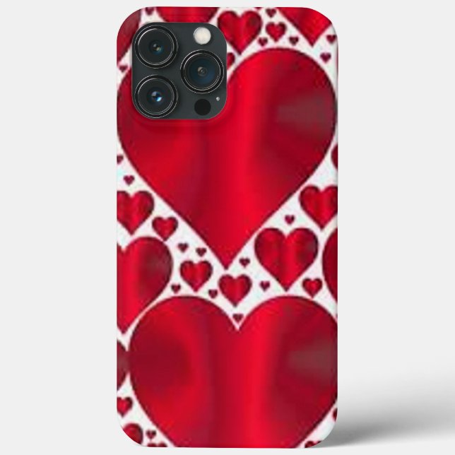 COQUES Case-Mate iPhone COEURS ROUGES POUR LA JOURNÉE DE VALENTINE (Verso)