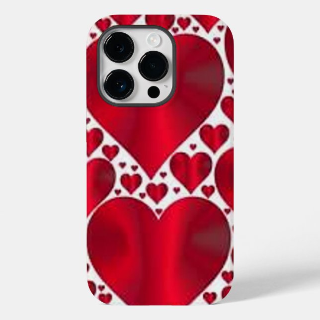 COQUES Case-Mate iPhone COEURS ROUGES POUR LA JOURNÉE DE VALENTINE (Verso)