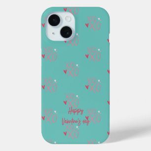 Coque Case-Mate iPhone Cœurs "XOXO" Rose Foncé Joyuse Saint Valentin