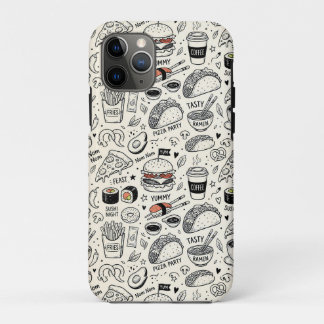 Case-Mate iPhone Case Coffee & Café Doodle Pattern –Cute Hand Drawn Food