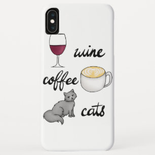Coque Case-Mate Pour iPhone Coffee Cats de vin Dessin amusant