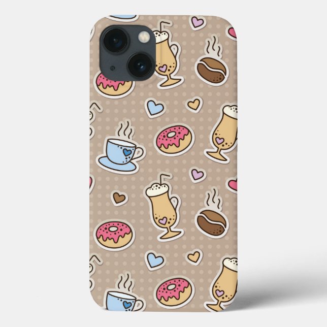 Coques Case-Mate iPhone Coffee pattern (Verso)