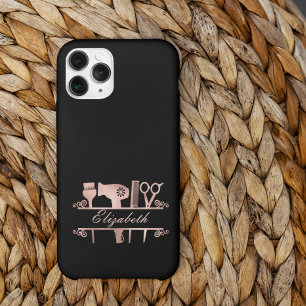 Case-Mate iPhone Case Coiffeur Hair Salon Monogram Rose Gold