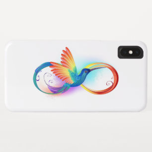 Case-Mate iPhone Case Colibri arc-en-ciel avec symbole Infinity