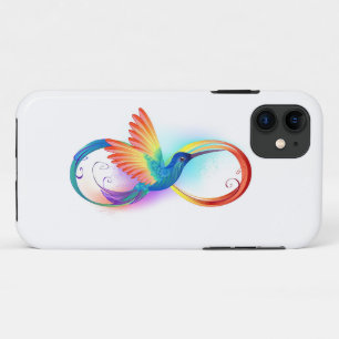 Case-Mate iPhone Case Colibri arc-en-ciel avec symbole Infinity