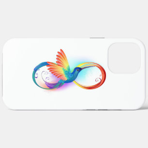 Case-Mate iPhone Case Colibri arc-en-ciel avec symbole Infinity