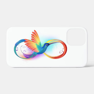 Case-Mate iPhone Case Colibri arc-en-ciel avec symbole Infinity