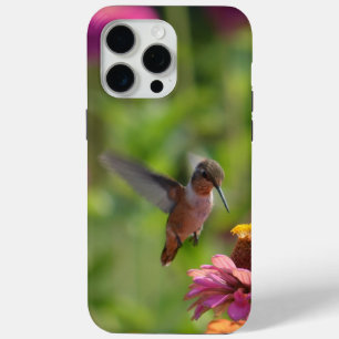 Coque Case-Mate iPhone Colibri aux fleurs de Zinnnia