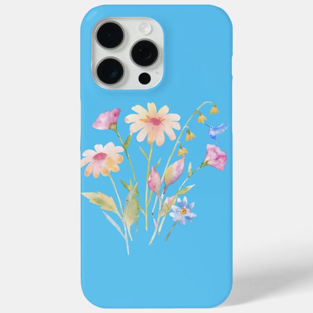 Coques Case-Mate iPhone Colibri et Fleur sauvage (Verso)