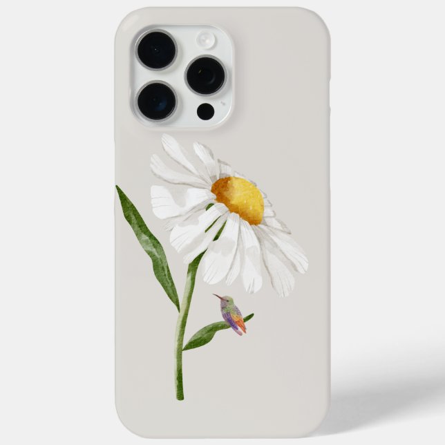 Coques Case-Mate iPhone Colibri et marguerite (Verso)
