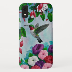 Case-Mate iPhone Case Colibri volant dans le jardin aux fleurs