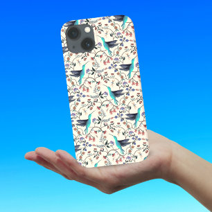 Case-Mate iPhone Case Colibris botaniques de style William Morris