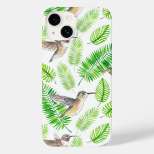 Coque Case-Mate iPhone Colibris et feuilles tropicaux