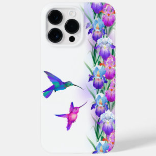 Coque Case-Mate iPhone Colibris et fleurs d'iris