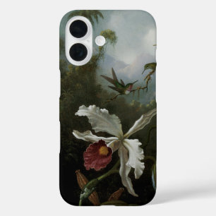 Coques iPhone 16 Colibris et orchidée blanche par Martin J. Heade