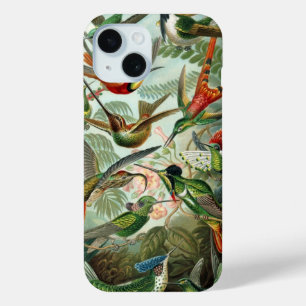 Coque Case-Mate iPhone Colibris par Ernst Haeckel, Oiseaux Arbres Vintage