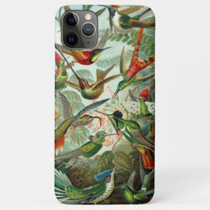 Coque iPhone 11 Pro Max Colibris vibrants magnifiques Ernst Haeckel