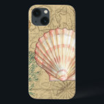 Etui iPhone Case-Mate Collage<br><div class="desc">La vie de la vie de la mer. This translucent collection of these seashells veut go great on any products. It gives a vintage feel to the image and captures the sea life underwater. Incluit des a stripe pink and white seashell and a sepia colored conch shell.</div>