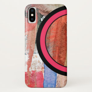 Coque Case-Mate iPhone collage d'art abstrait, médias mélangés et