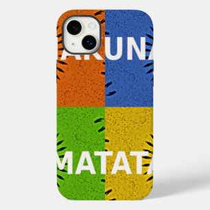 Coque Case-Mate iPhone Collage d'art pop coloré et message "Hakuna Matata
