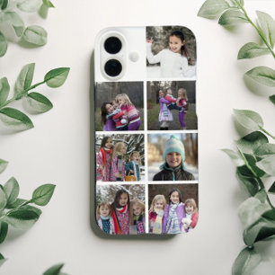 Coque Pour iPhone 16 Plus Collage de 7 photos personnalisé