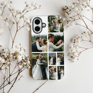 Coque Pour iPhone 16 Plus Collage de 8 photos personnalisé