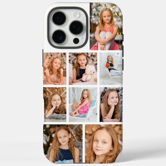 Coques Case-Mate iPhone Collage de 9 photos personnalisé (Verso)