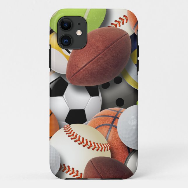 Coques Case-Mate iPhone Collage de boules de sports (Dos)