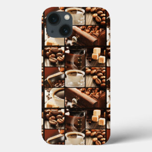 Etui iPhone 13 Collage de café