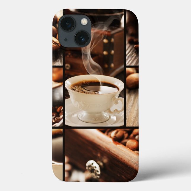 Coques Case-Mate iPhone Collage de café (Verso)