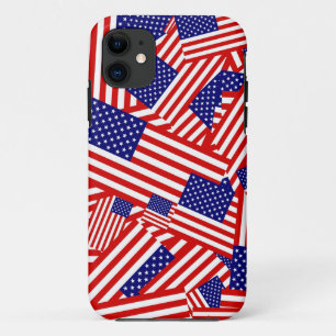 Coques Pour iPhone Collage de drapeau américain