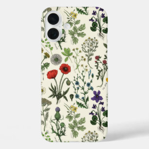 Coque Pour iPhone 16 Plus Collage de fleurs sauvages