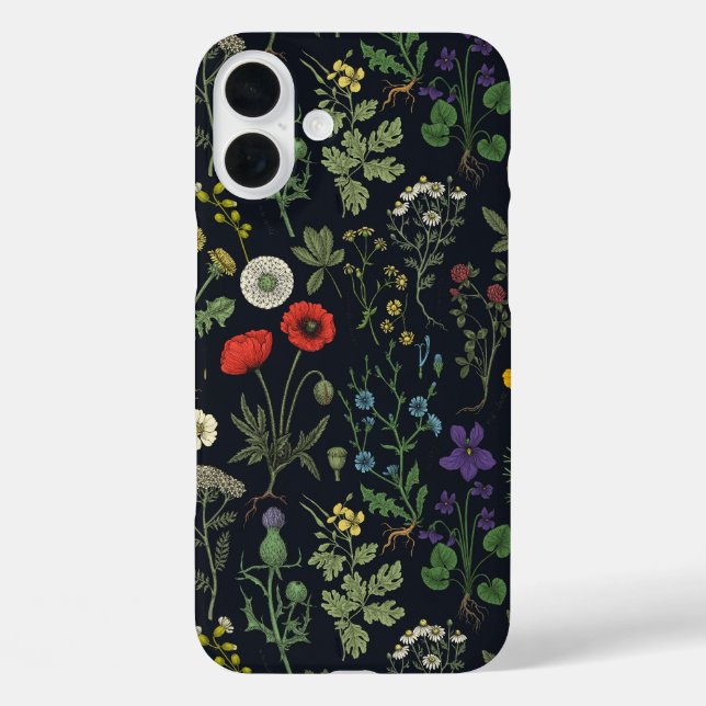 Coques Case-Mate iPhone Collage de fleurs sauvages (Verso)