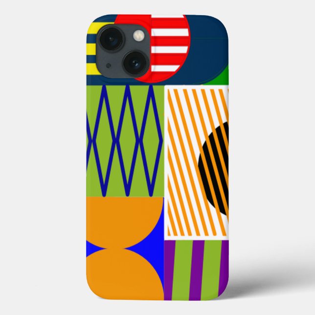Coques Case-Mate iPhone Collage de forme Bauhaus (Verso)