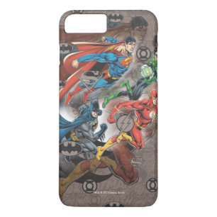 Coque iPhone 8 Plus/7 Plus Collage de la Ligue de Justice