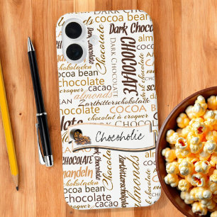 Coque Pour iPhone 16 Plus Collage de mots multilingue typographique Chocohol