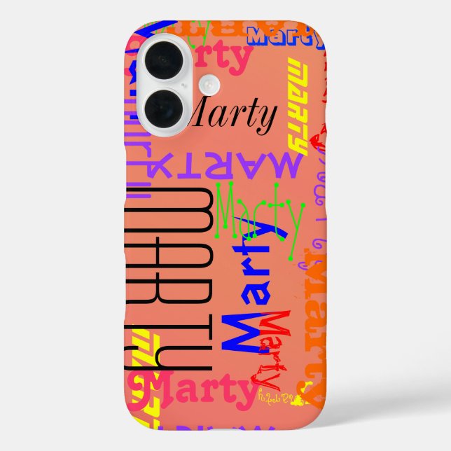 Coques Case-Mate iPhone Collage de noms (Verso)