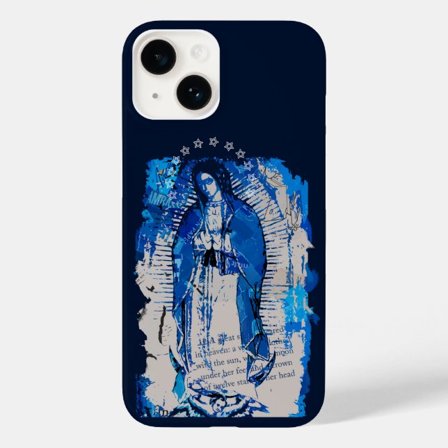 Coques Case-Mate iPhone Collage de Notre-Dame de Guadalupe (Verso)