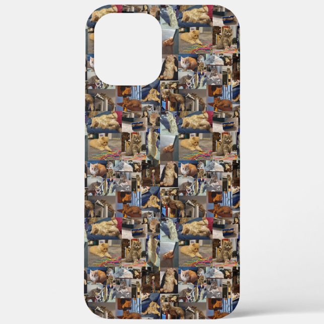 Coques Case-Mate iPhone Collage de photos de chatons de jeu, (Verso)