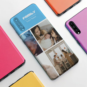 Case-Mate iPhone Case Collage de photos de famille bleu 4 Photo Case-Mat
