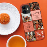 Case-Mate iPhone Case Collage de photos de famille personnalisées Citati<br><div class="desc">Ce design de collage photo de famille moderne et élégant est parfait pour toute famille aimante et douce. Il comprend quatre photographies personnalisables, deux citations et votre monogramme familial. Les citations incluent, "Famille. Ensemble, c'est notre endroit préféré pour être, " et, "Un peu fou. Un peu bruyant. Beaucoup d'amour, "...</div>
