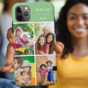 Case-Mate iPhone Case Collage de photos Family Green 4 personnalisé