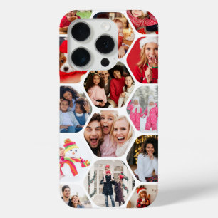 Coque Case-Mate iPhone Collage de photos multiples hexagone moderne
