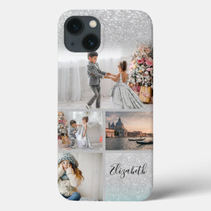 Case-Mate iPhone Case Collage de photos paillettes argentées Bokeh Votre