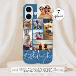 Coque Pour iPhone 16 Collage de photos personnalisées 7 couleurs person<br><div class="desc">Créez votre propre étui photo couleur personnalisée en utilisant ce design modèle photo facile à télécharger avec 7 images de tailles et de formes différentes nom dans votre choix de style de police et toutes les couleurs (montré avec une police de signature moderne et chic écrit en blanc sur un...</div>