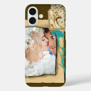 Coque Pour iPhone 16 Plus Collage de photos vintage personnalisé