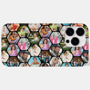 Coque Case-Mate iPhone Collage de plusieurs photos avec un motif hexagona